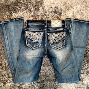 🌿Size 23 Miss Me Bling Angel Jeans